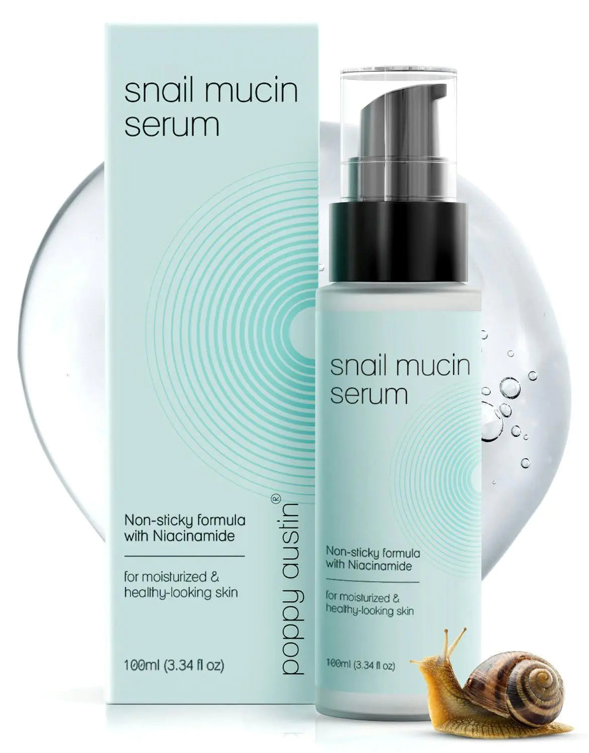 Face Hydrating Serum Snail Mucin Essence Face Serums for Anti Aging