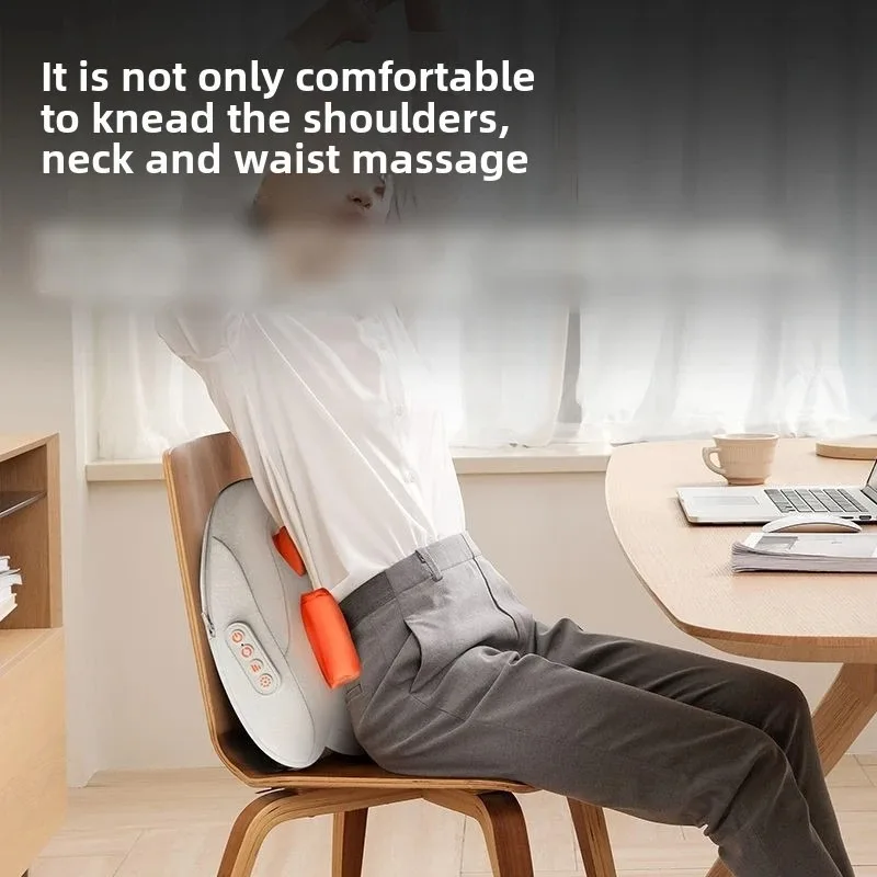 Trapezius Electric Massage Pillow Wireless Car and Home Massager Heating Waist Neck Leg Cervical Shiatsu Kneading