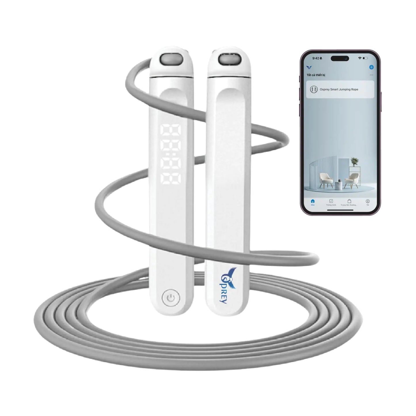 Smart Jump Rope with Cordless Balls Adjustable Digital Counting
