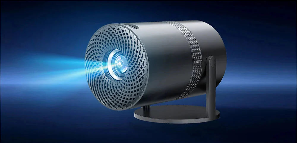 Salange P300 Mini Portable Projector - 4K 8K Video Decoding, 720P HD, Android 11, Wi-Fi, BT 5.1