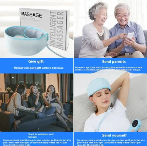 Electric Scalp Massager with Hot Compress – Battery-Powered