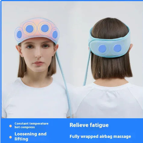 Electric Scalp Massager with Hot Compress – Battery-Powered